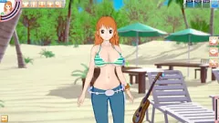 Redare 3D Anime Manga Sex Fest: Nami și Charlos într-o întâlnire fierbinte cu Hentai