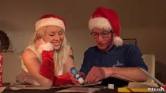 Play Santa's Naughty Christmas Surprise: Two Teens for the Old Man - Hardcore Fucking, Cock-Sucking & Cumshot