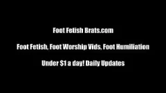 Play Busty Babe in BDSM Gear Teases with Foot Fetish Play - You're Not Hidden